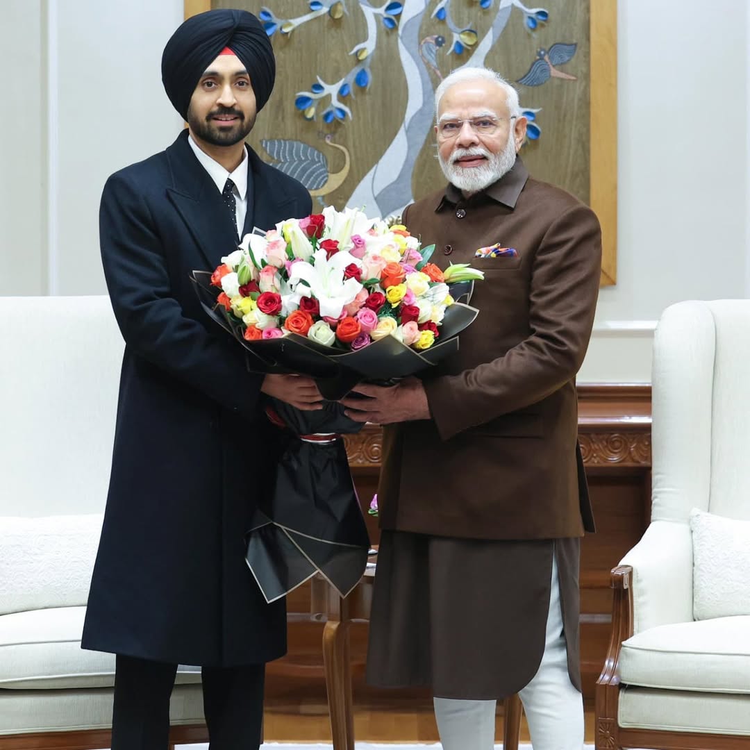 Punjabi Rockstar Diljit Meets PM Modi: Music, Yoga & a Dil-Luminati Tour Poster Seal the Deal!