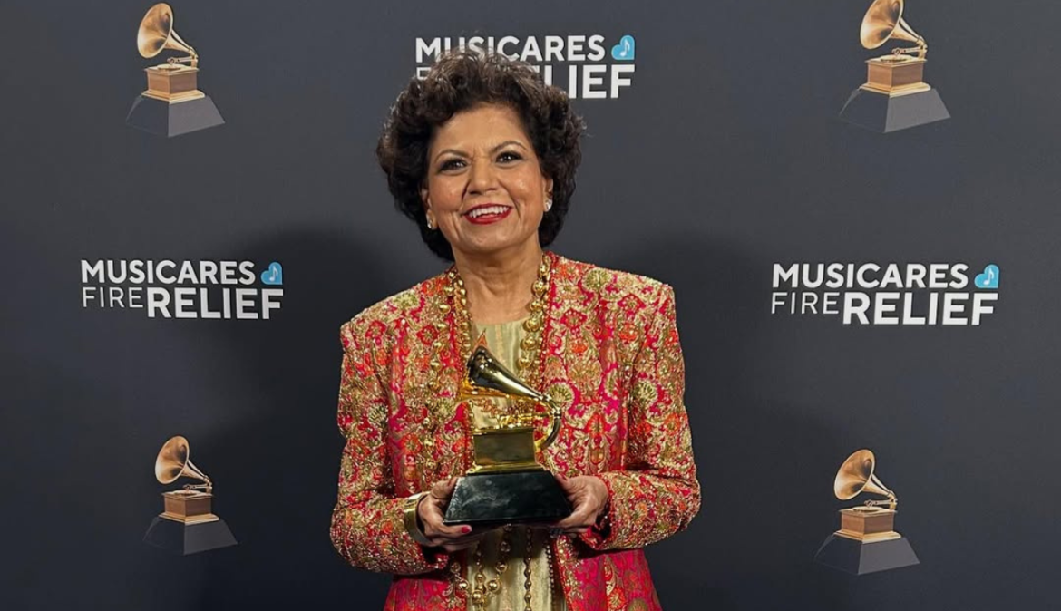 Chandrika Tandon Wins First Grammy for ‘Triveni,’ Bringing Ancient Indian Healing Mantras to Global Spotlight!