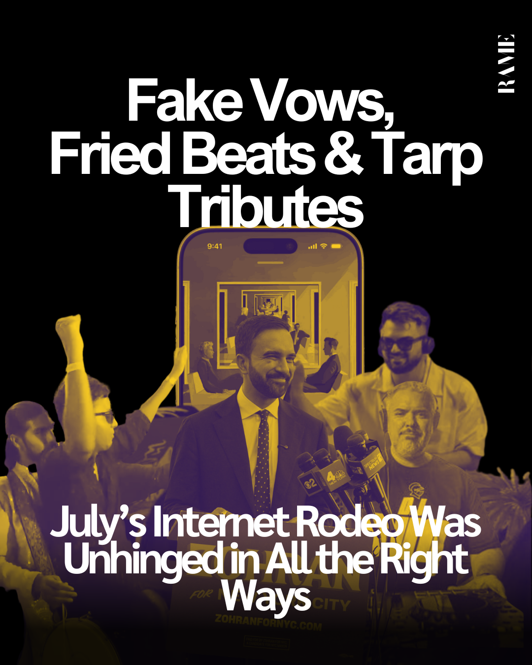 Fake Vows, Fried Beats & Tarp Tributes: July’s Internet Rodeo Was Unhinged in All the Right Ways