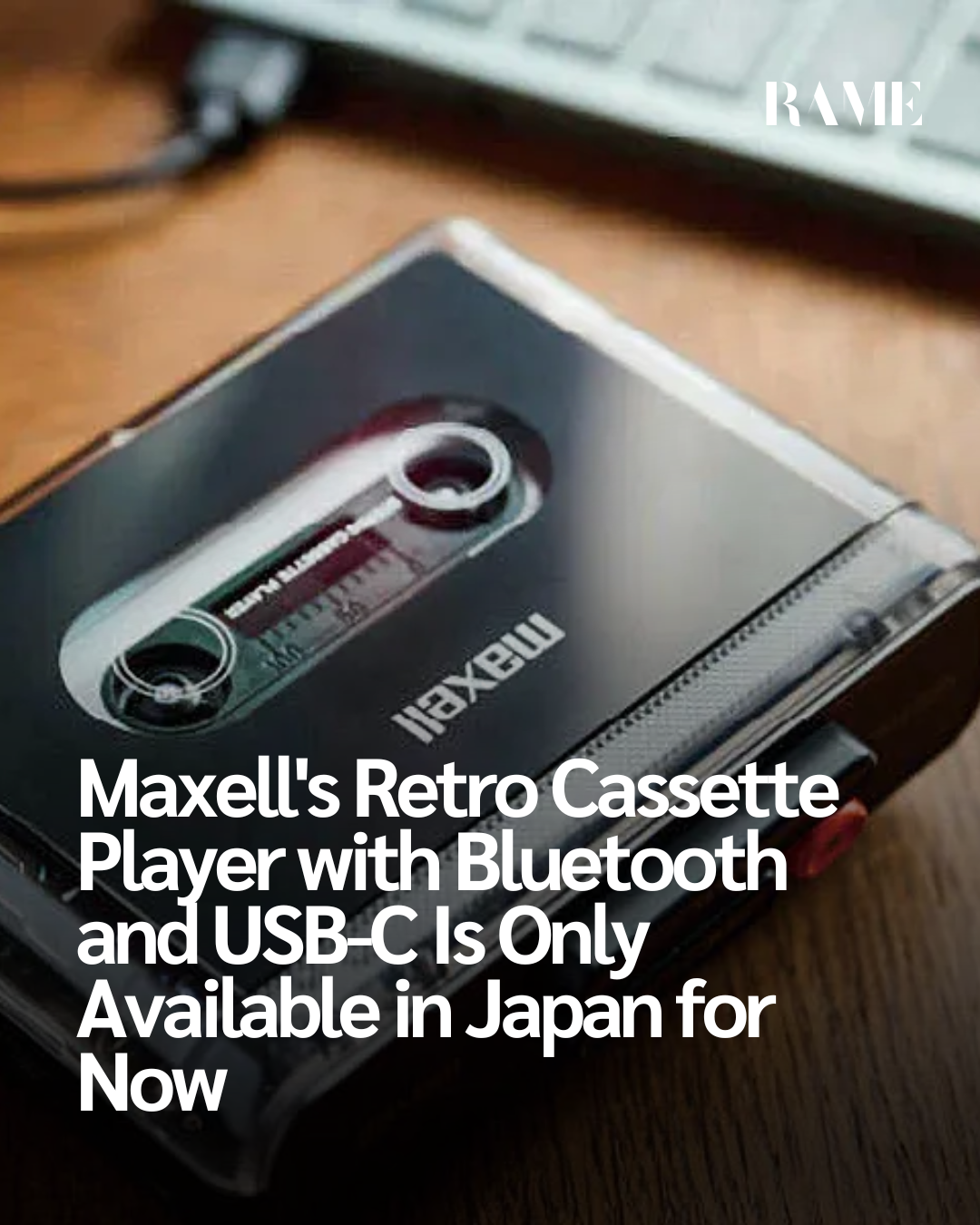 Maxell’s Retro Cassette Player with Bluetooth and USB-C Is Only Available in Japan for Now