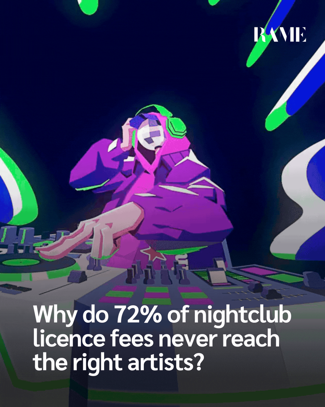 Why do 72% of nightclub licence fees never reach the right artists?